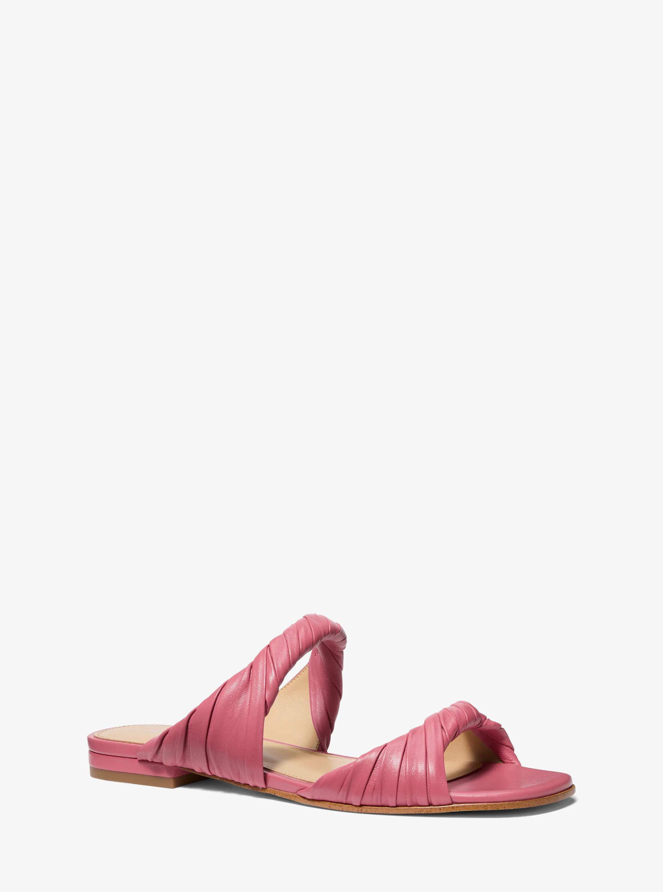 Michael Kors Kiana Leather Sandal in Pink - size 5 by