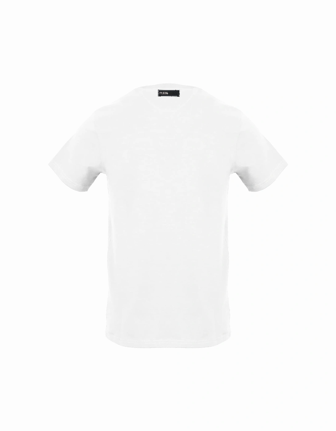 Men's Plein Sport Scratched Logo White T-Shirt - Size: 40/Regular