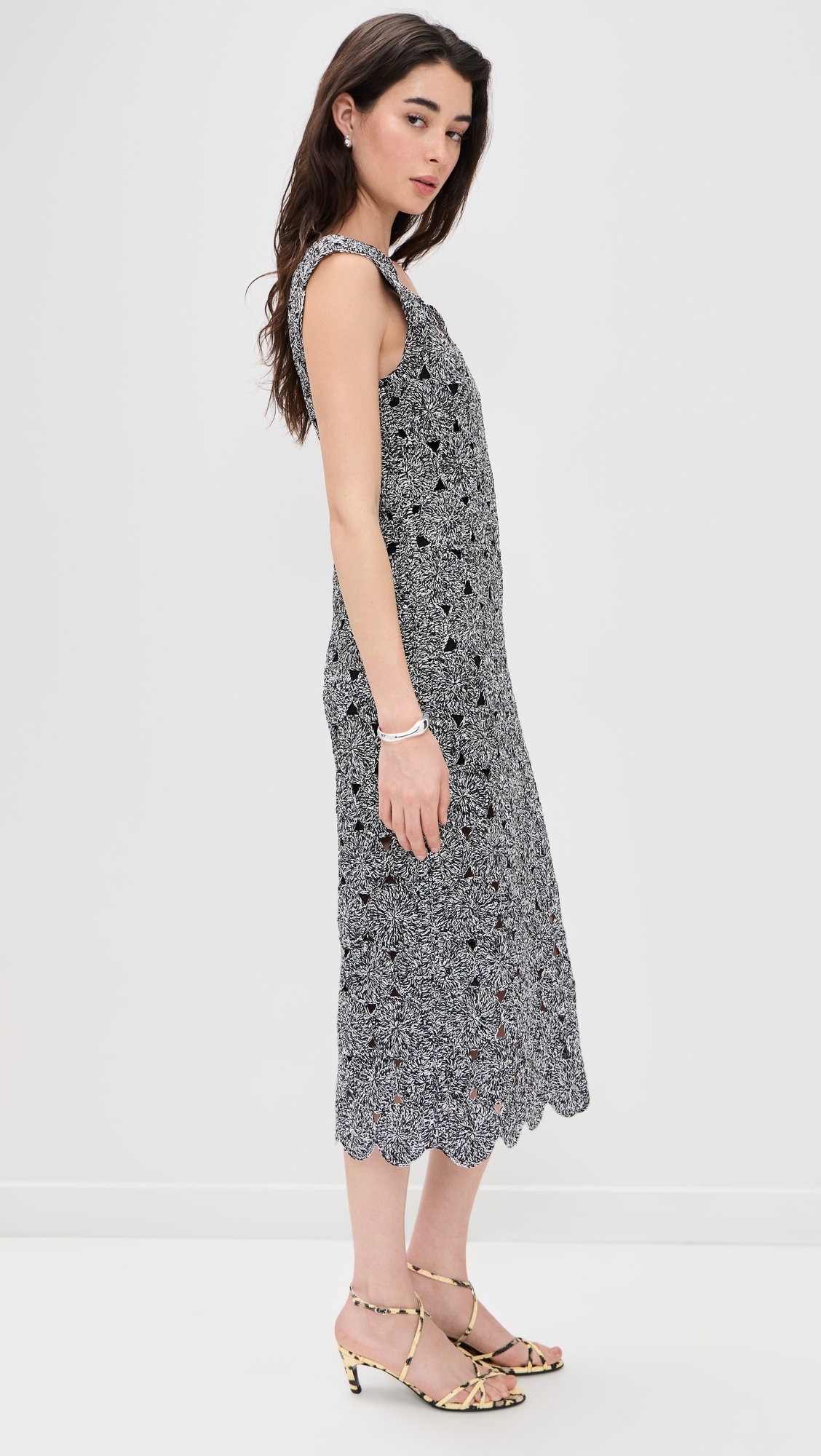 Muro Crochet Dress Black/White