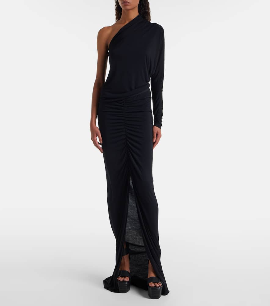 Poppy LS ruched jersey maxi skirt