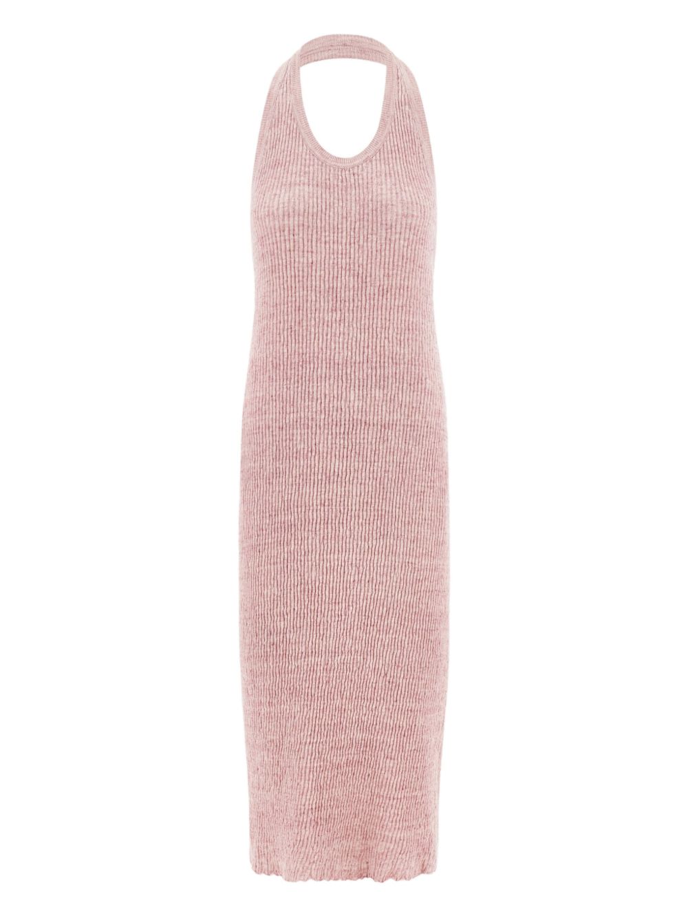 Ferragamo sleeveless midi dress - Cotton candy mélange