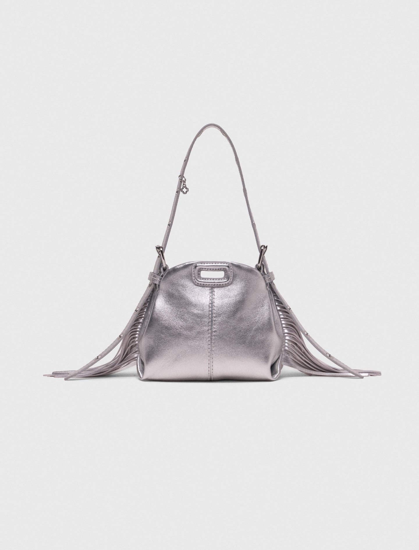 Woman's leather Metallic leather Miss M micro bag for Spring/Summer