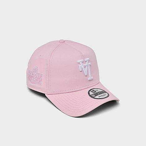 Los Angeles Dodgers MLB Upside Down World Series 9FORTY Snapback Hat in Pink White