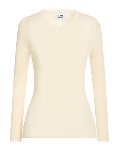Woman Sweater Ivory Size 2 Organic cotton, Polyamide