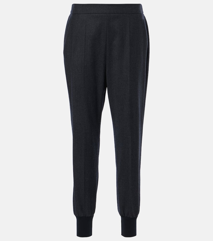 Wool flannel sweatpants