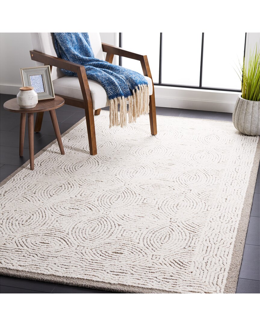 Abstract Knitta Hand-Tufted Wool-Blend Rug