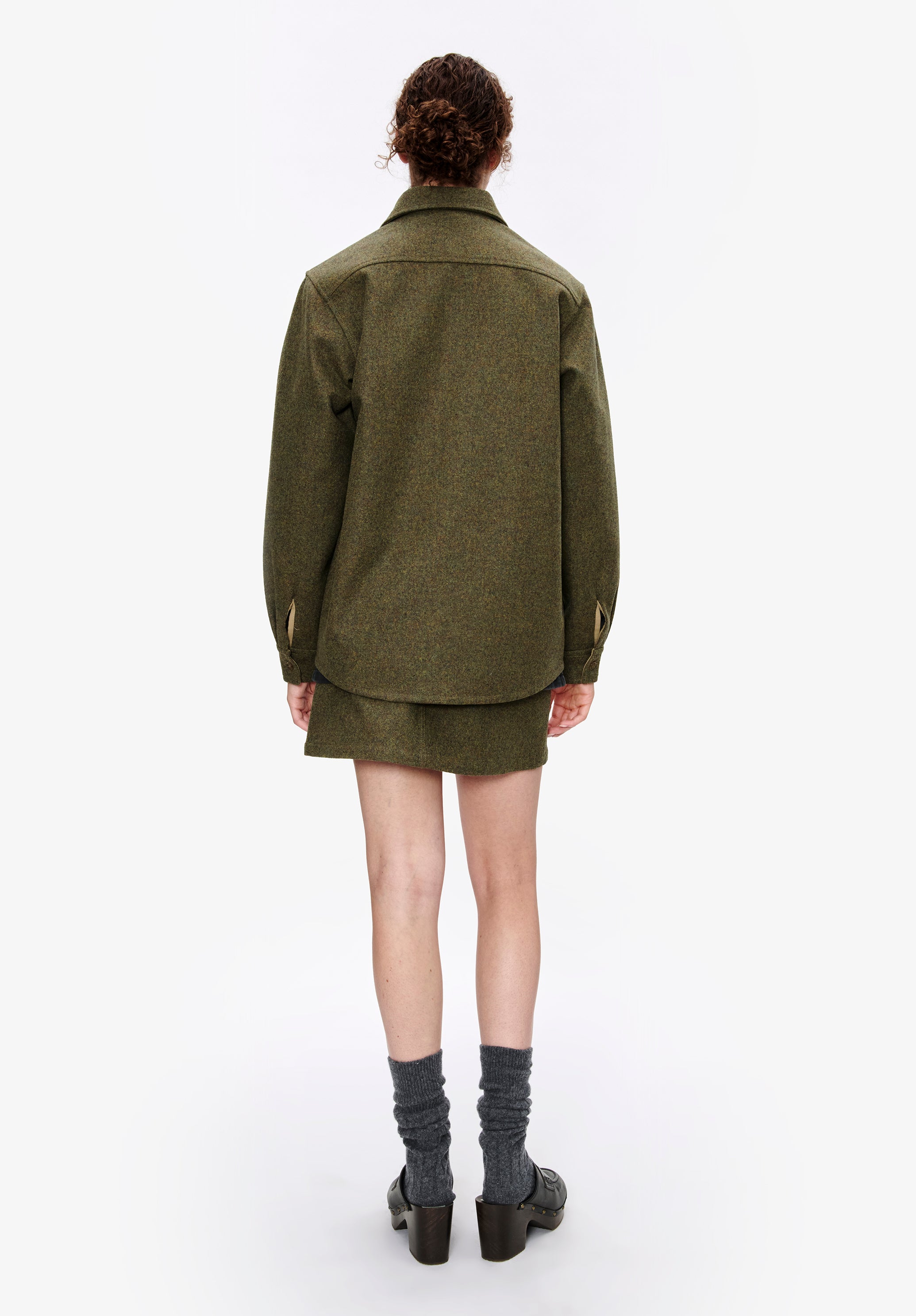 A. P.C. Women's Overshirt-jacket Size: 34 in Green