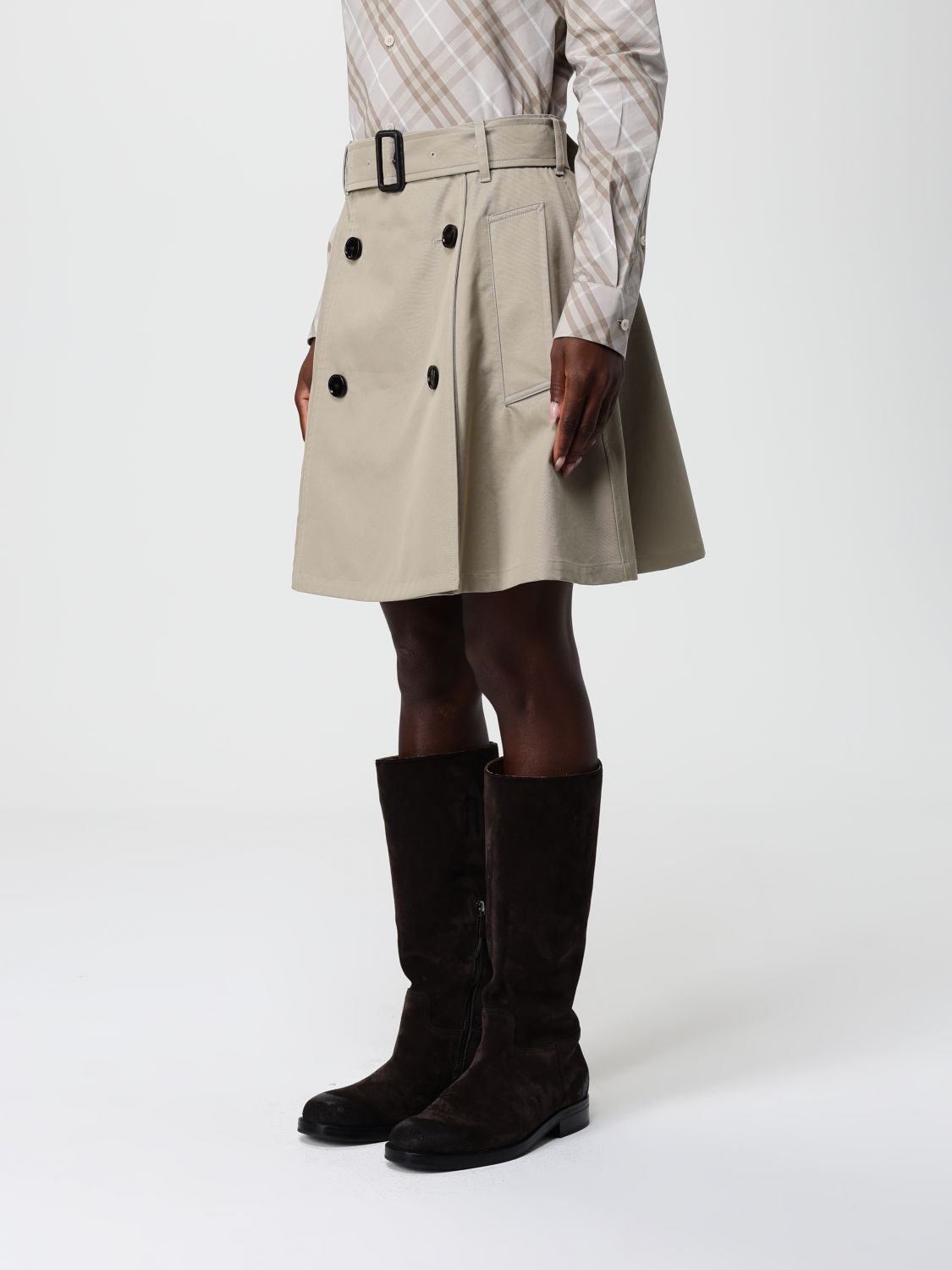 Flared Skirt In Cotton