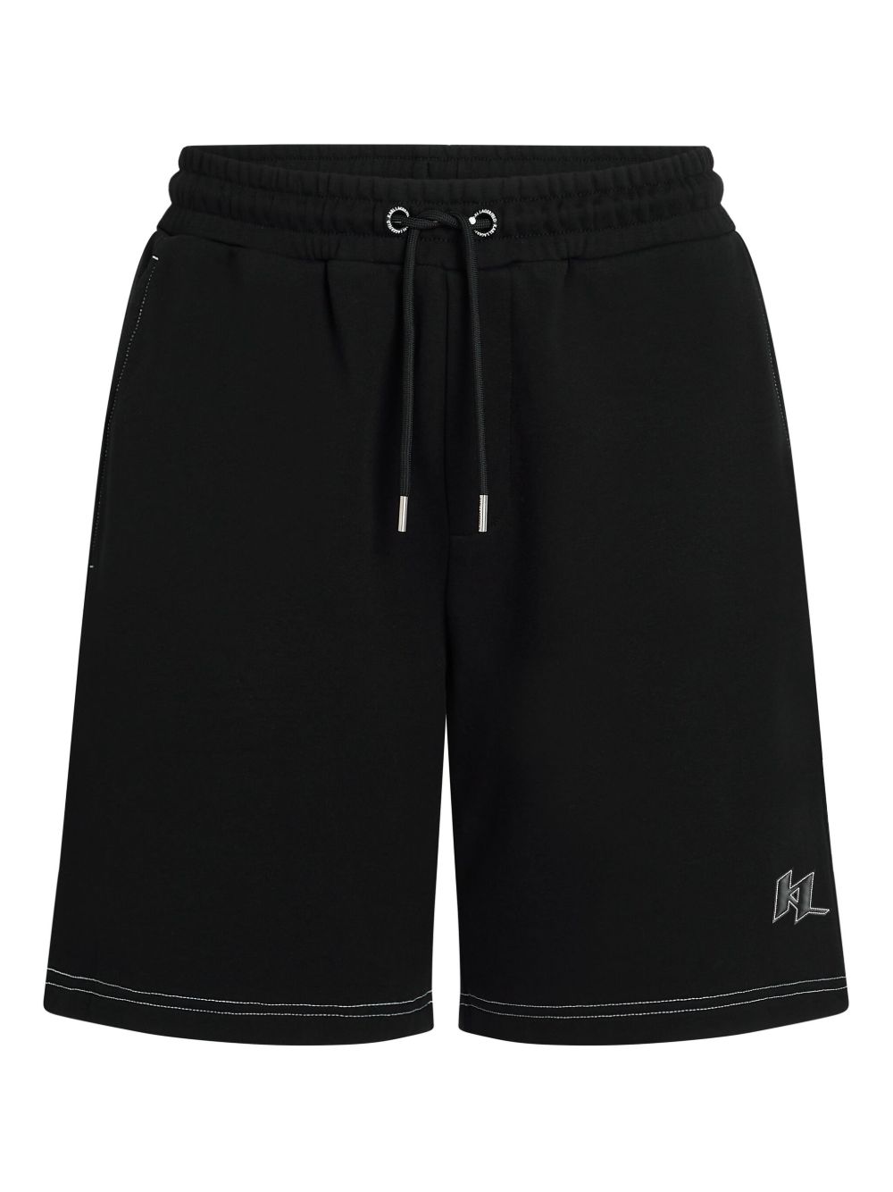 Karl Lagerfeld contrast-stitch shorts - Black