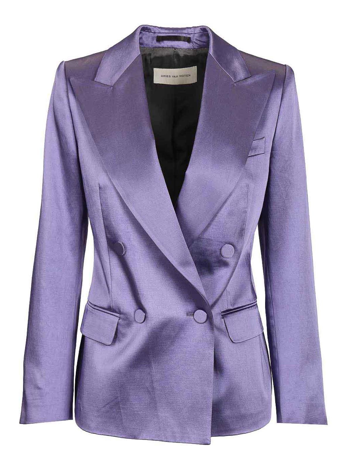 Blazer In Shiny Satin