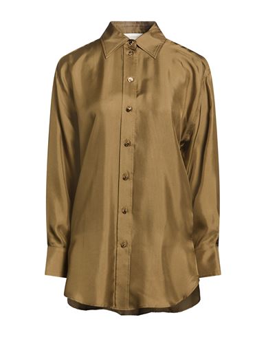 Woman Shirt Khaki Size 0 Silk