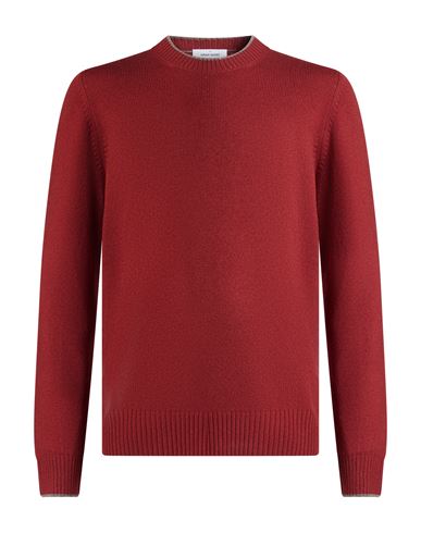 Man Sweater Brick Size 40 Virgin Wool, Geelong Wool