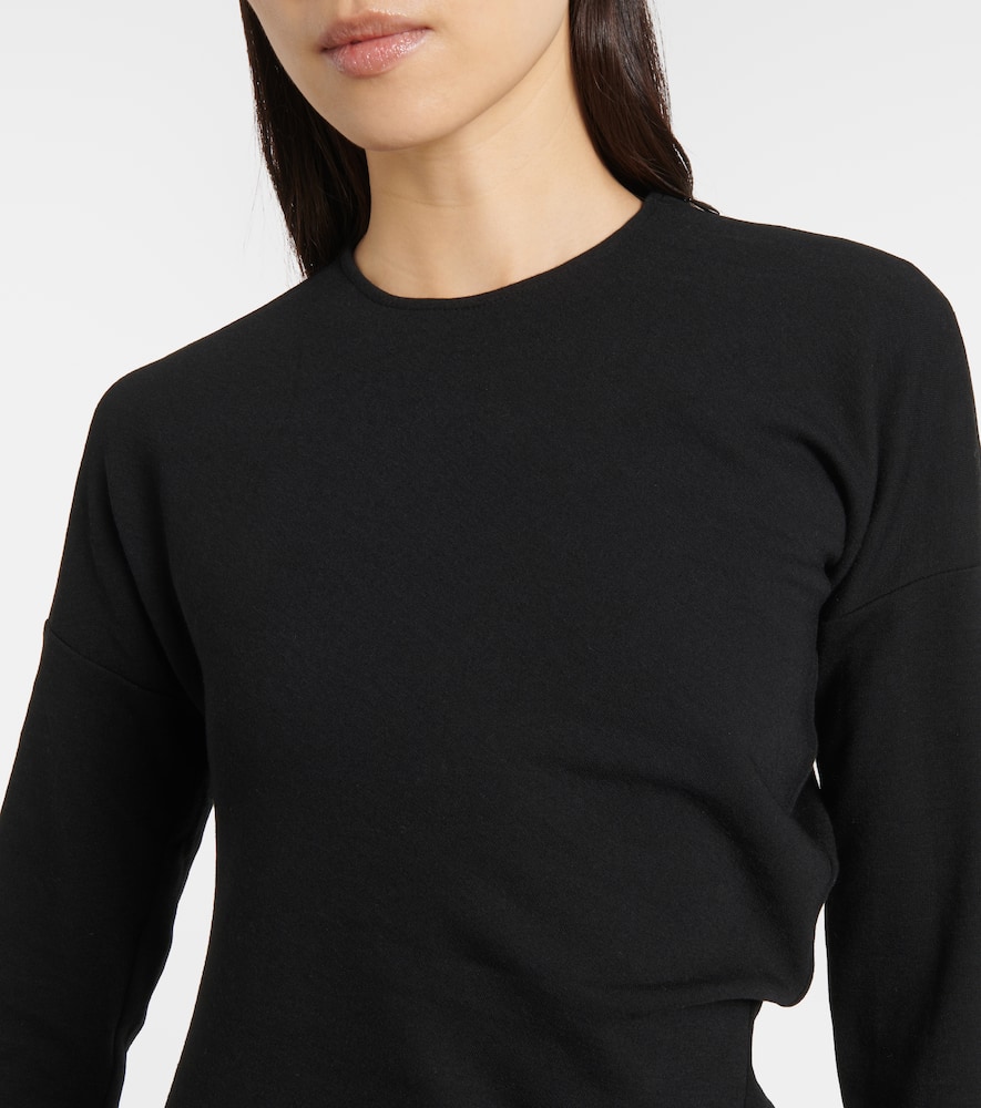 Toteme Asymmetric jersey midi dress