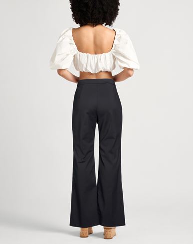Couture Woman Pants Black Size 12 Cotton, Polyamide, Elastane