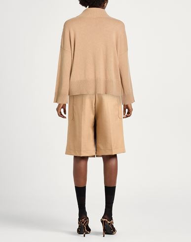 Platinum Woman Turtleneck Camel Size XL Cashmere