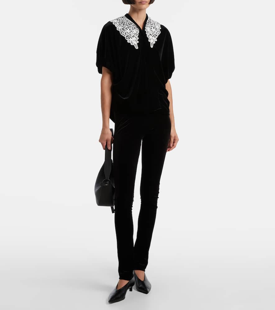 Jersey slim pants