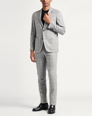 Man Suit Grey Size 42 Wool, Virgin Wool, Elastane