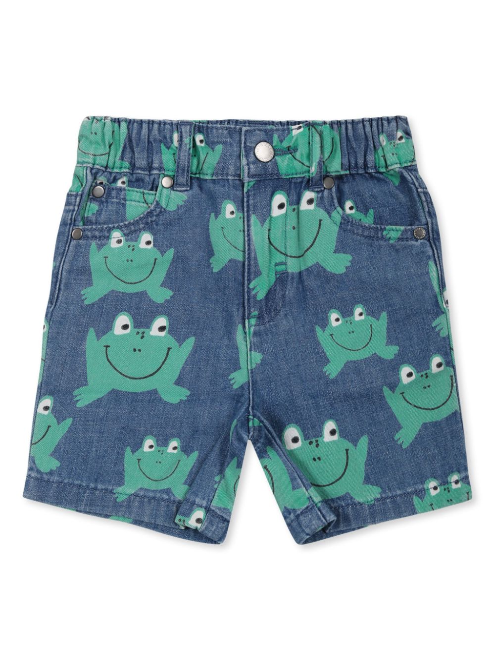 Blue Denim Frog Shorts