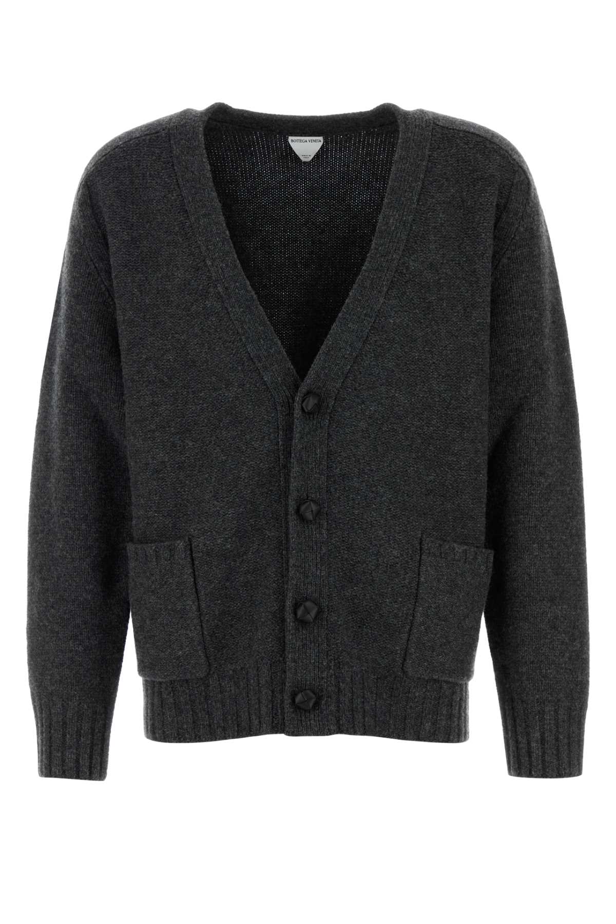 Charcoal Wool Cardigan