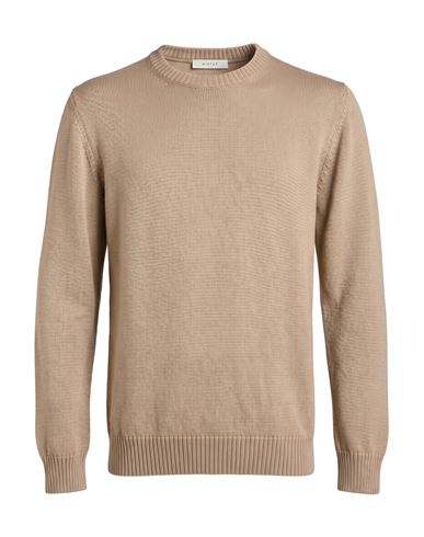Man Sweater Sand Size S Merino Wool