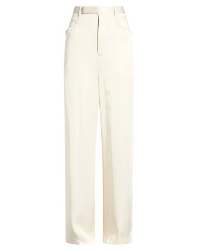 Woman Pants Ivory Size 8 Acetate, Viscose