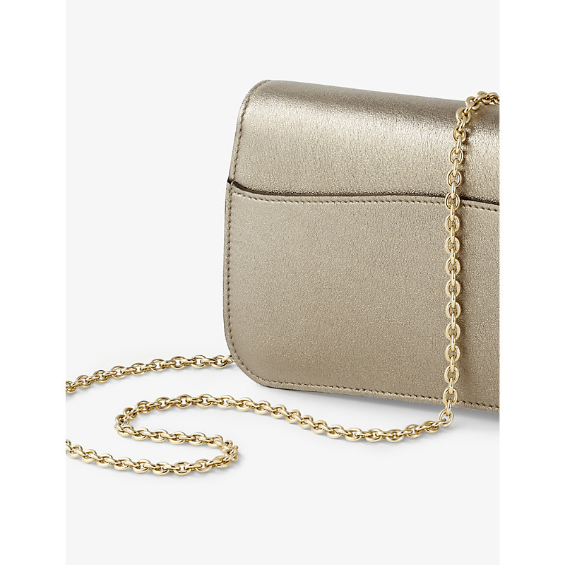 Womens Panthère De Chain Leather Mini Cross-Body Bag