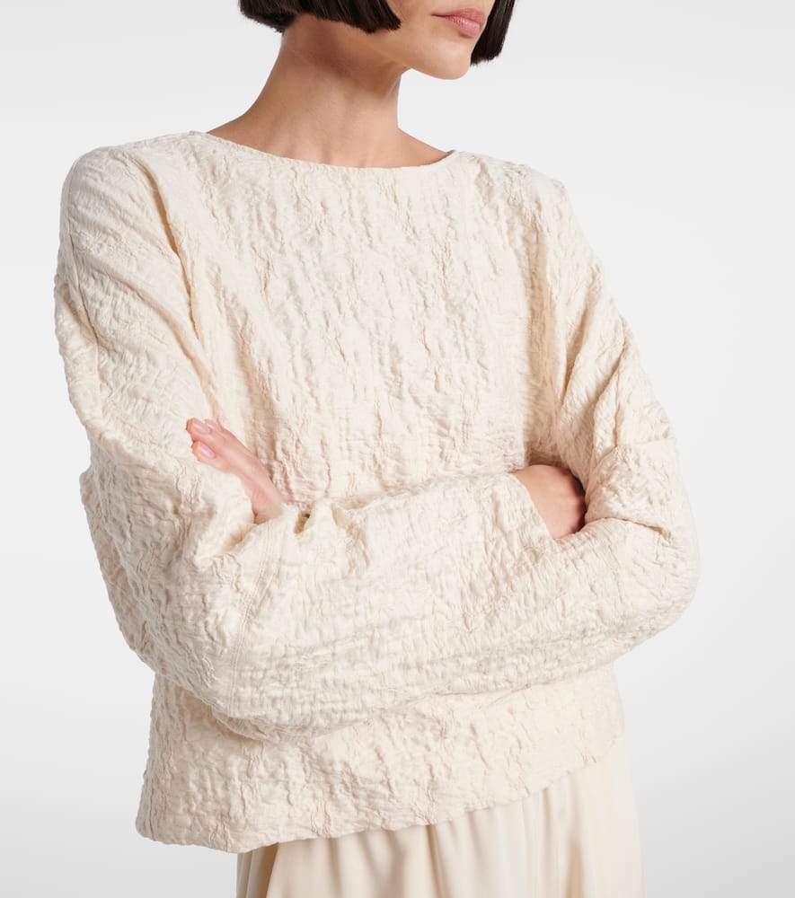 Pepaia cotton-blend jersey top