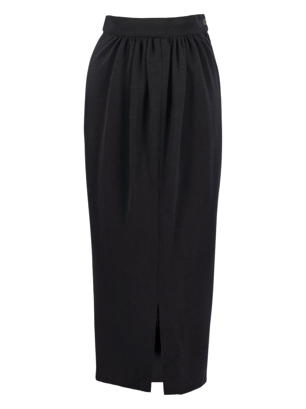 Wool midi skirt - Black