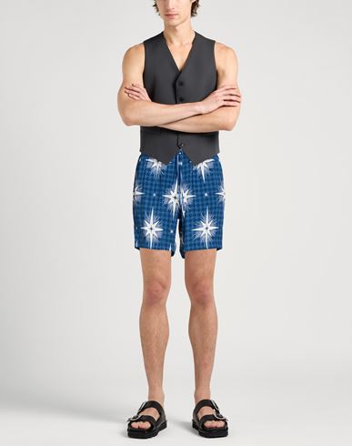 Man Shorts & Bermuda Shorts Blue Size L Viscose