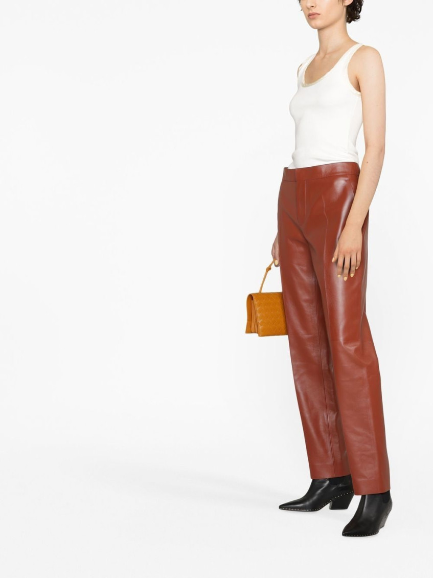CHLOÉ- Leather Trousers