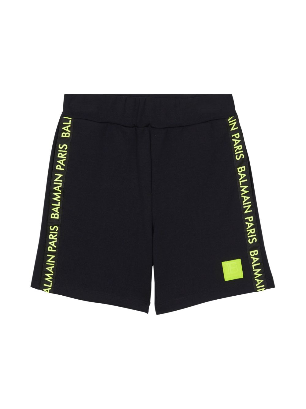 Logo-appliqué jersey shorts - Black