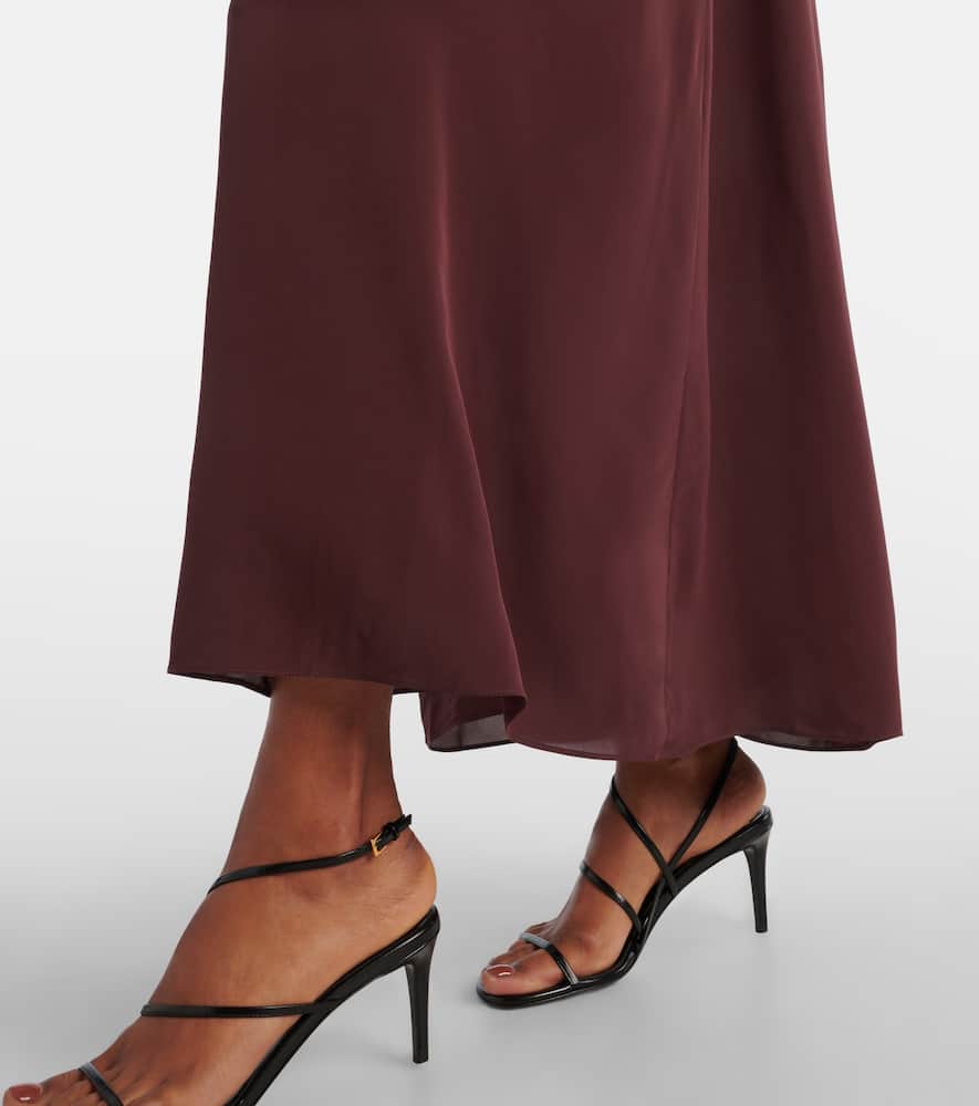 Satin maxi dress