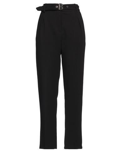 Woman Pants Black Size 8 Polyester, Viscose, Elastane