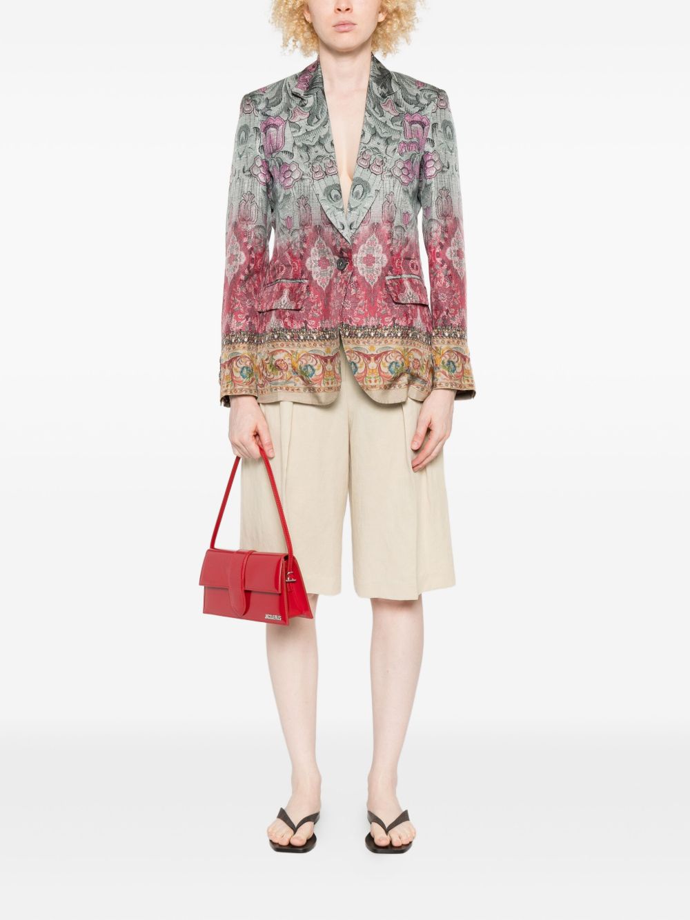 Pierre Louis Mascia Silk Single Breasted Jacket