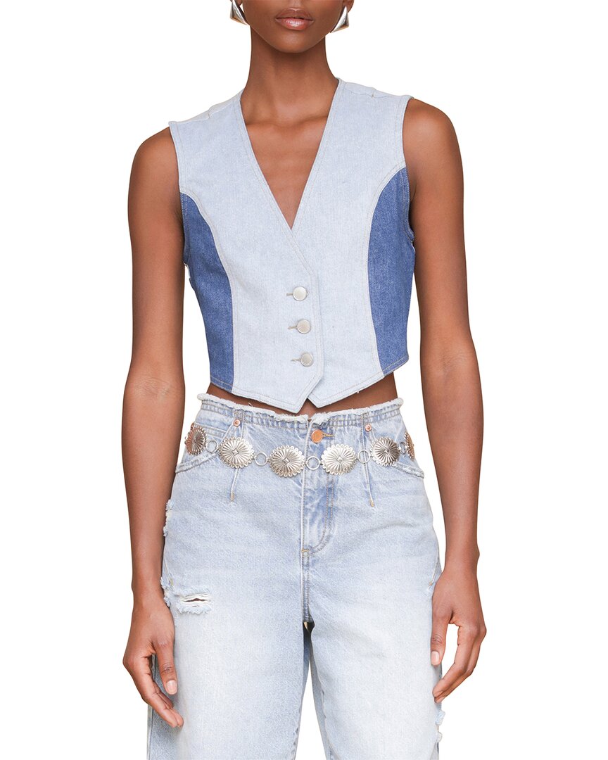 Colorblocked Cropped Vest