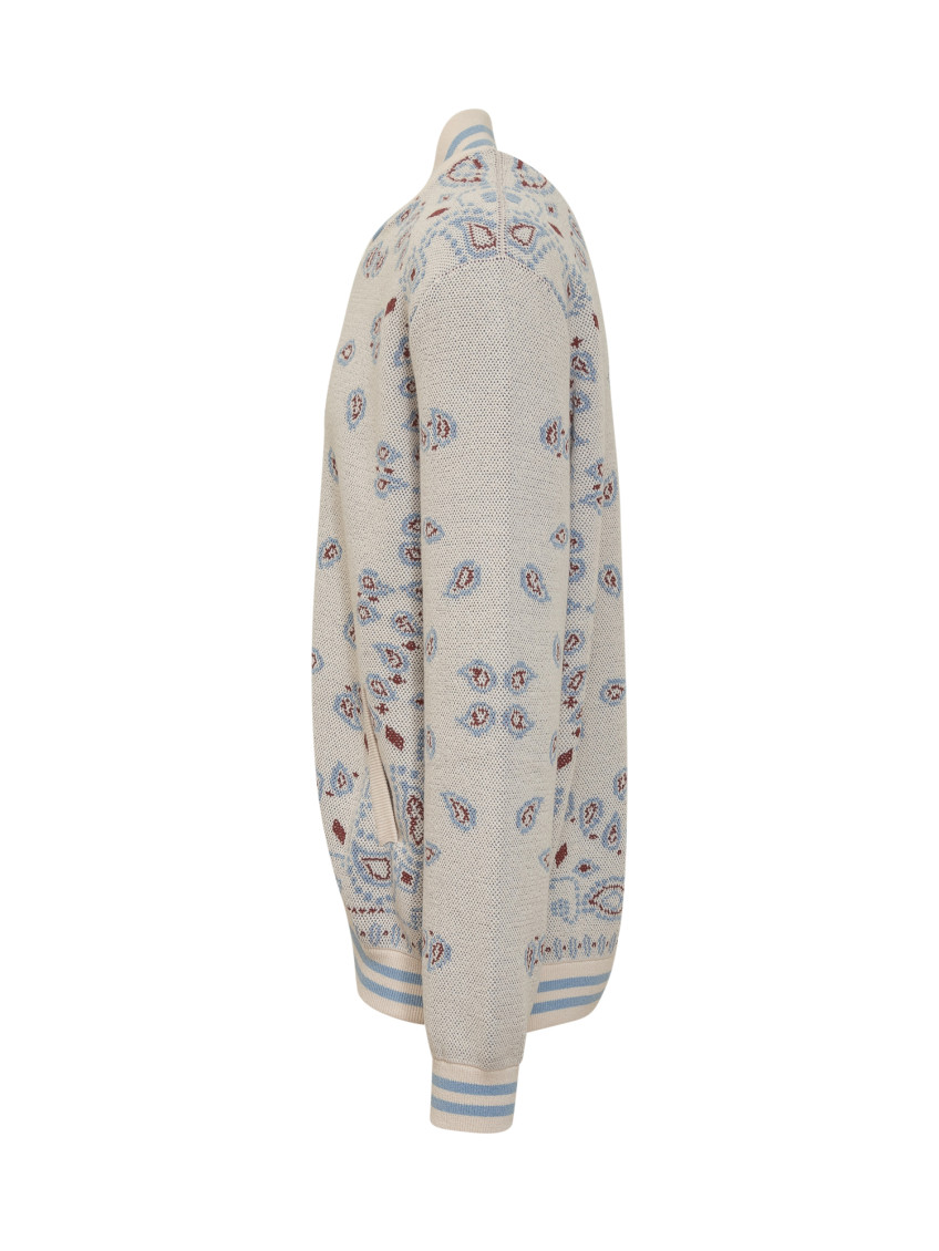 Bandana-print bomber jacket - Neutrals