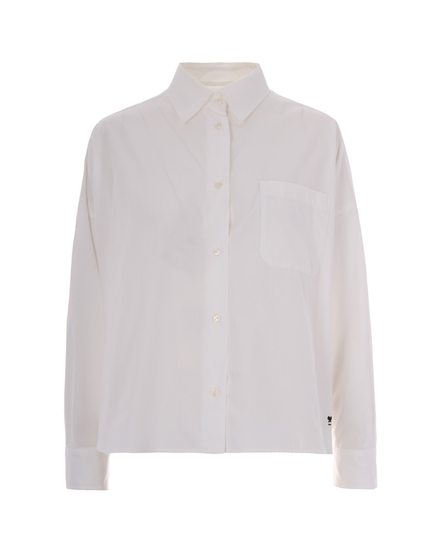 White Oversized Solid Shirt