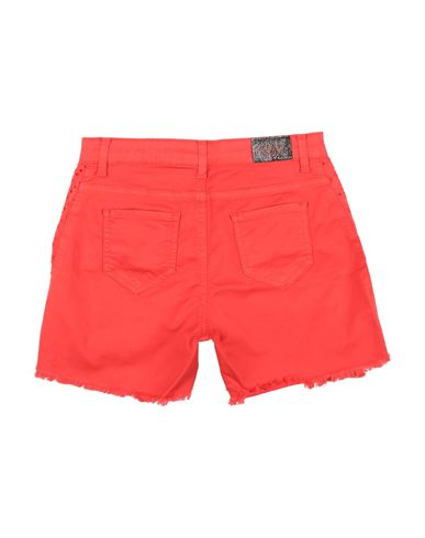 Kid Girl Shorts & Bermuda Shorts Coral Size 16 Cotton, Elastane
