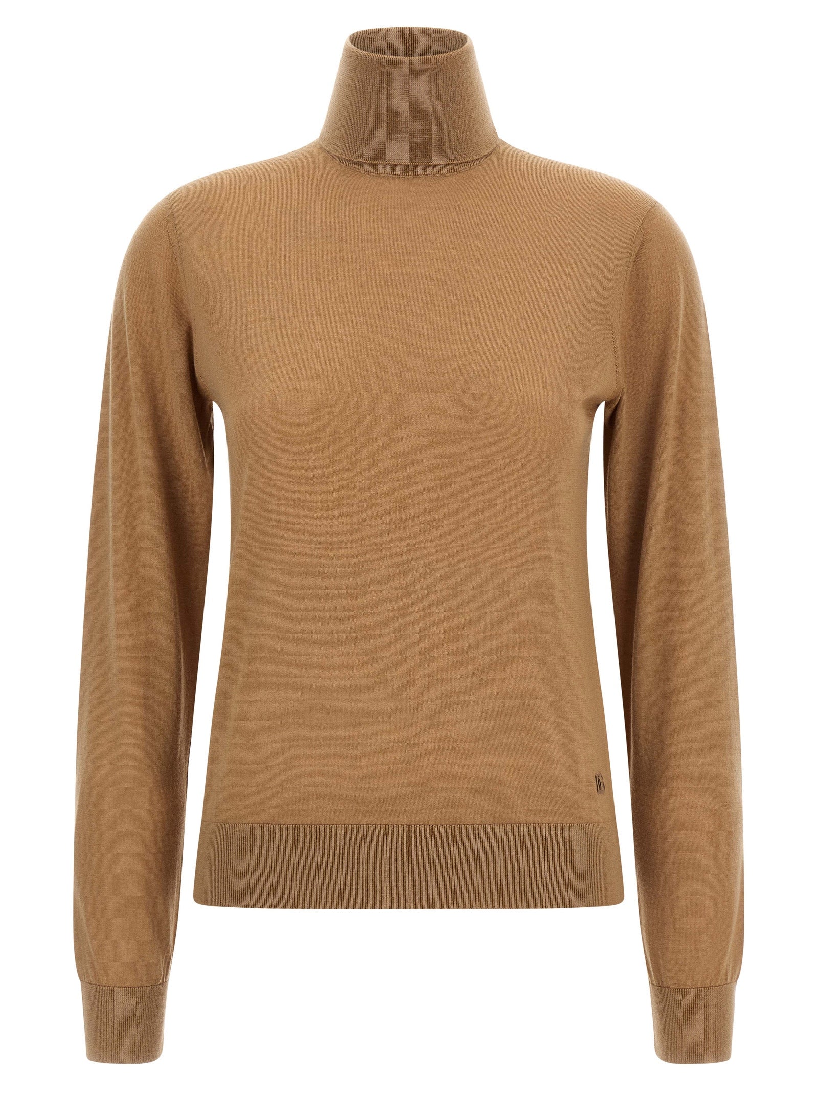 Cashmere Turtleneck Turtleneck Sweater — Beige
