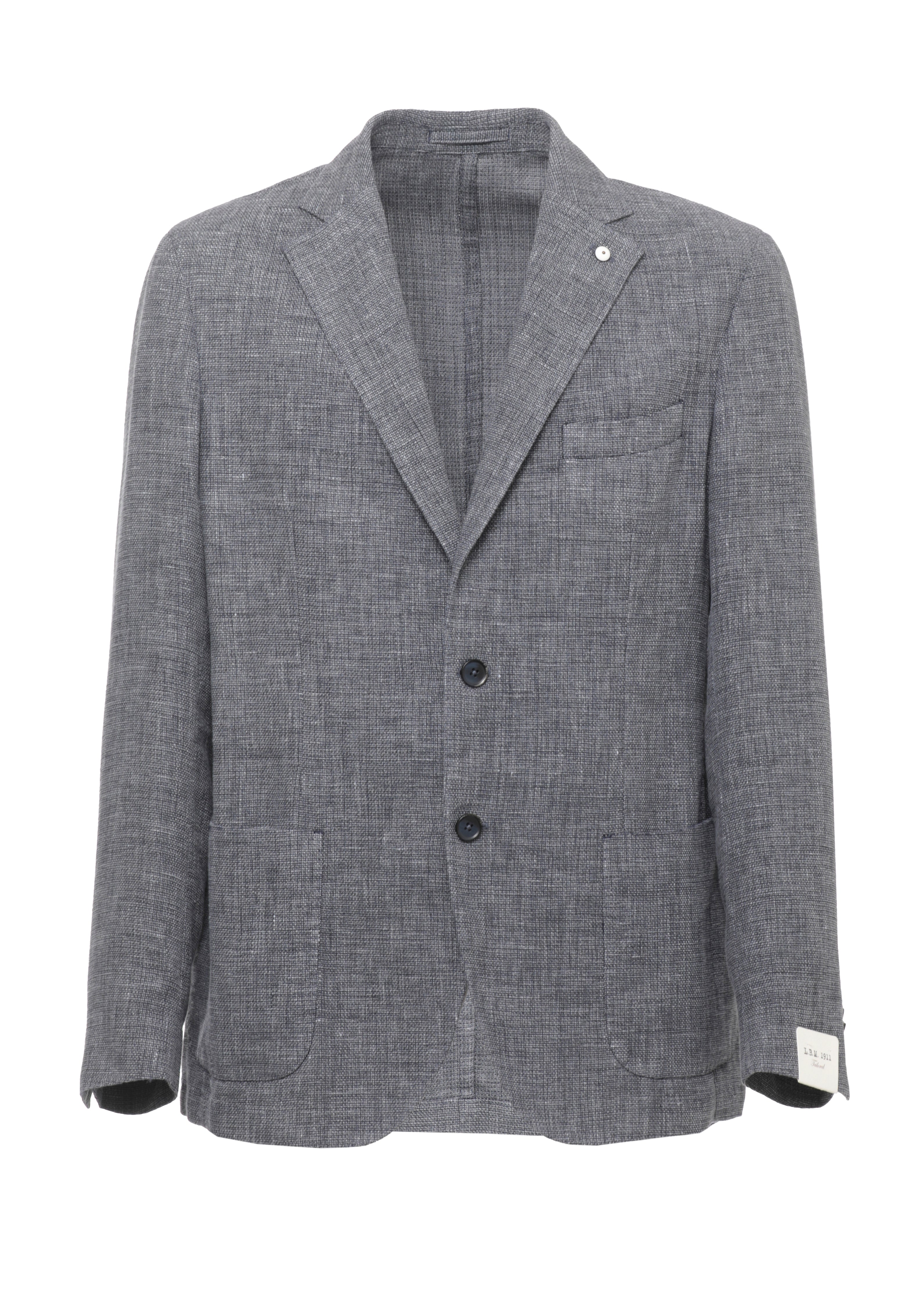 Grey Classic Lapel Blazer