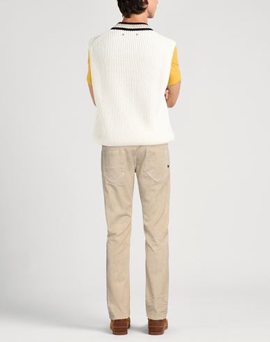 Man Pants Beige Size 30 Cotton, Elastane