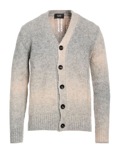 Man Cardigan Grey Size 42 Alpaca wool, Polyamide