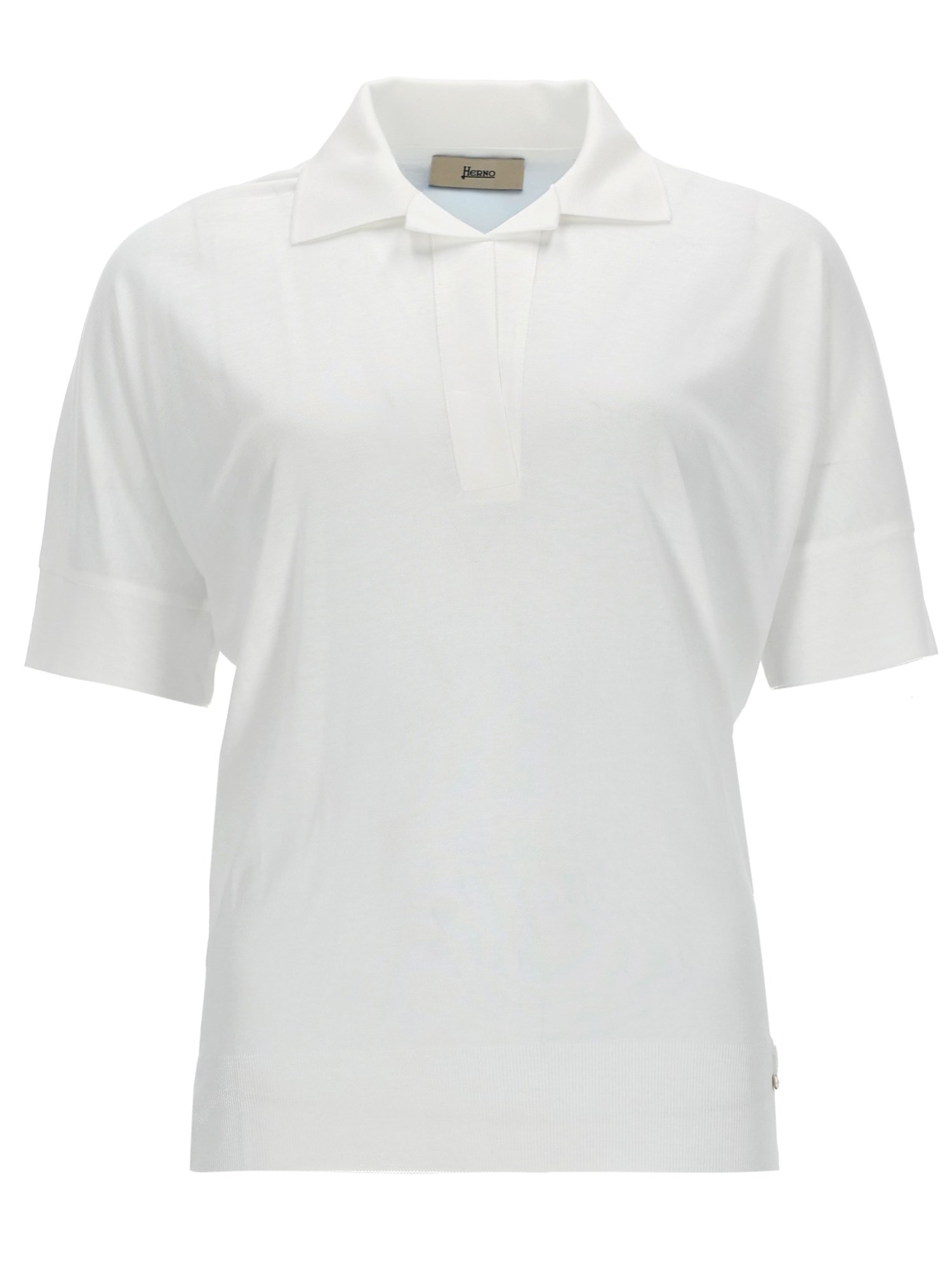 Cotton blend polo shirt