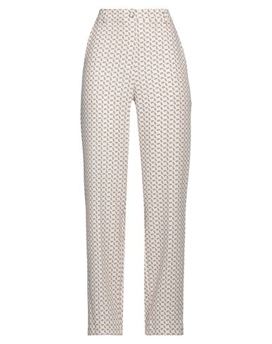 Woman Pants Cream Size S Viscose, Polyester, Elastane