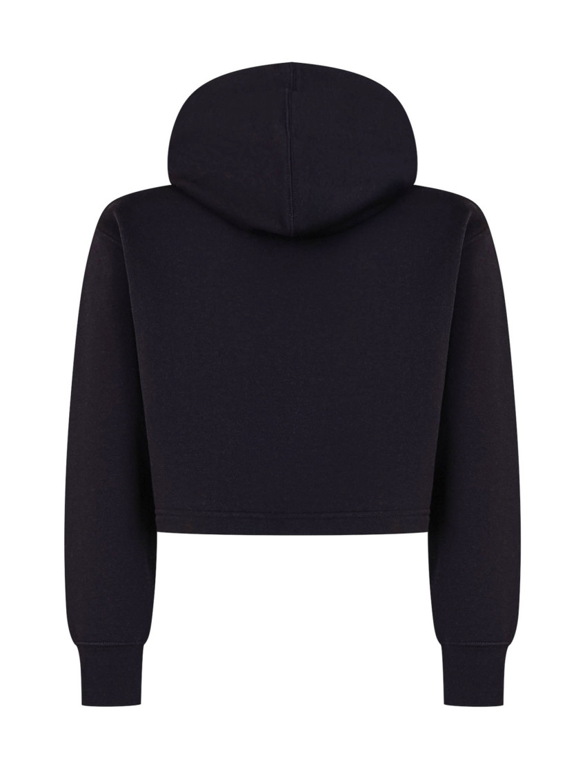 Girls Black Logo Hoodie