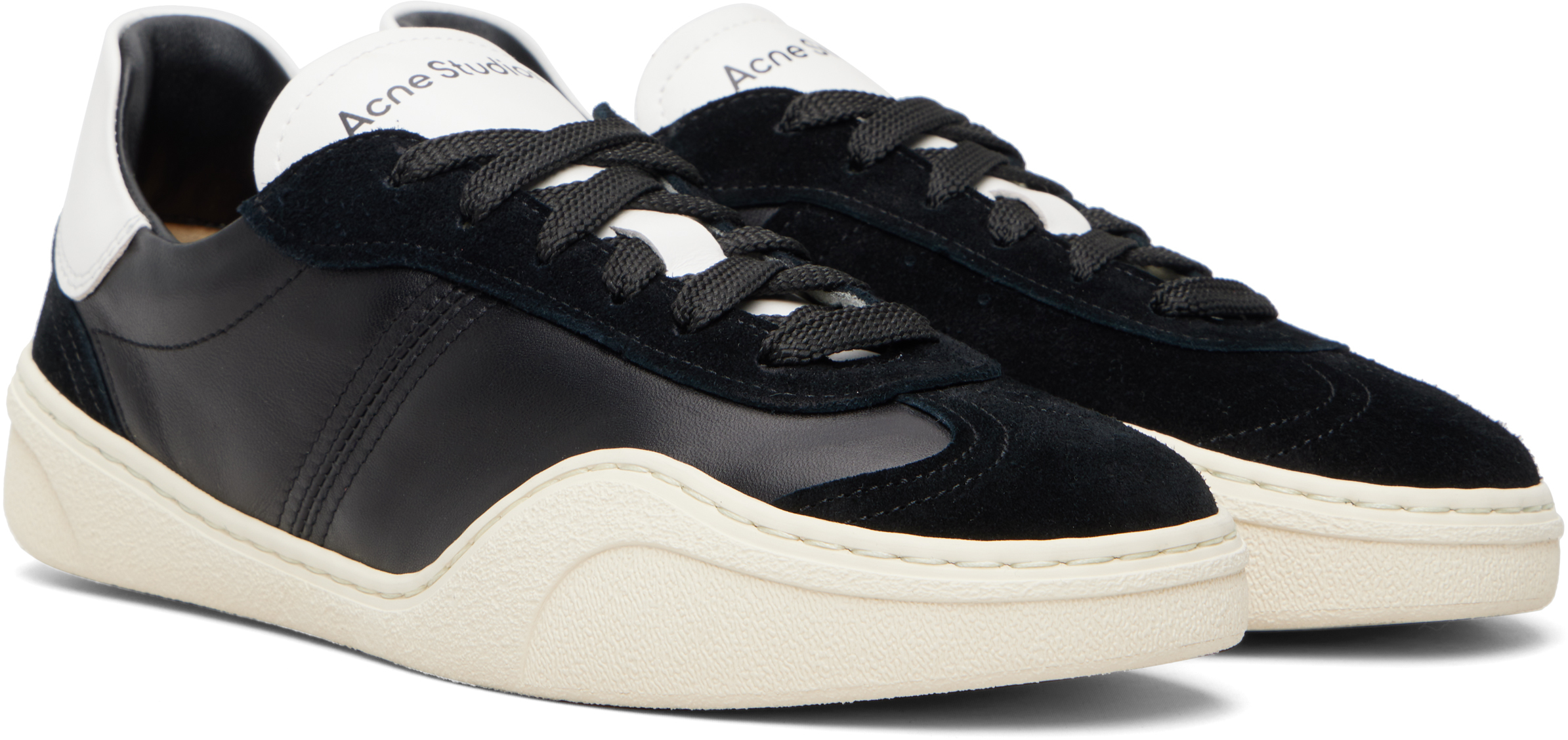 Black Leather Sneakers