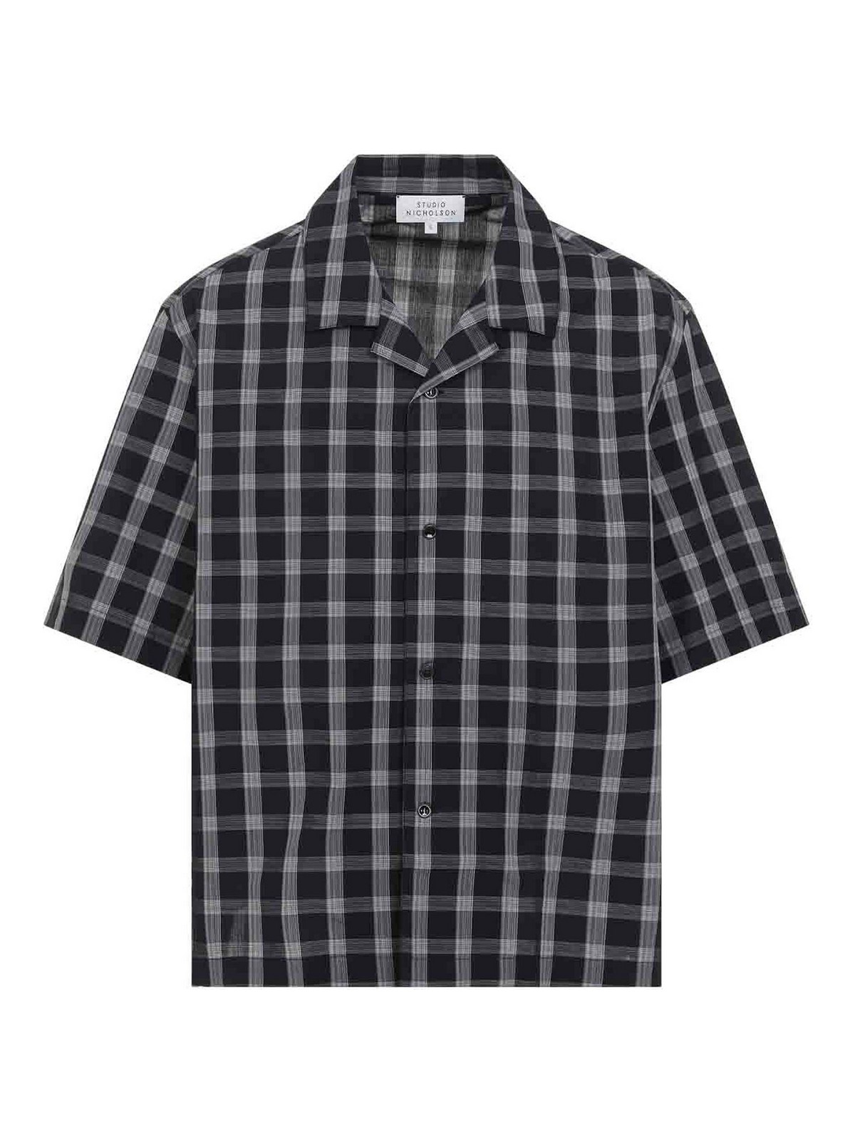 Studio Nicholson - kline short sleeve checkered shirt design