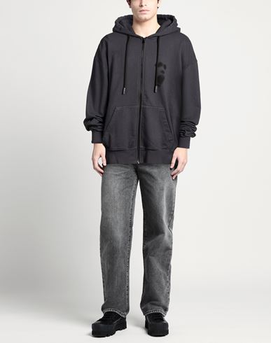 Man Sweatshirt Charcoal Size L Cotton