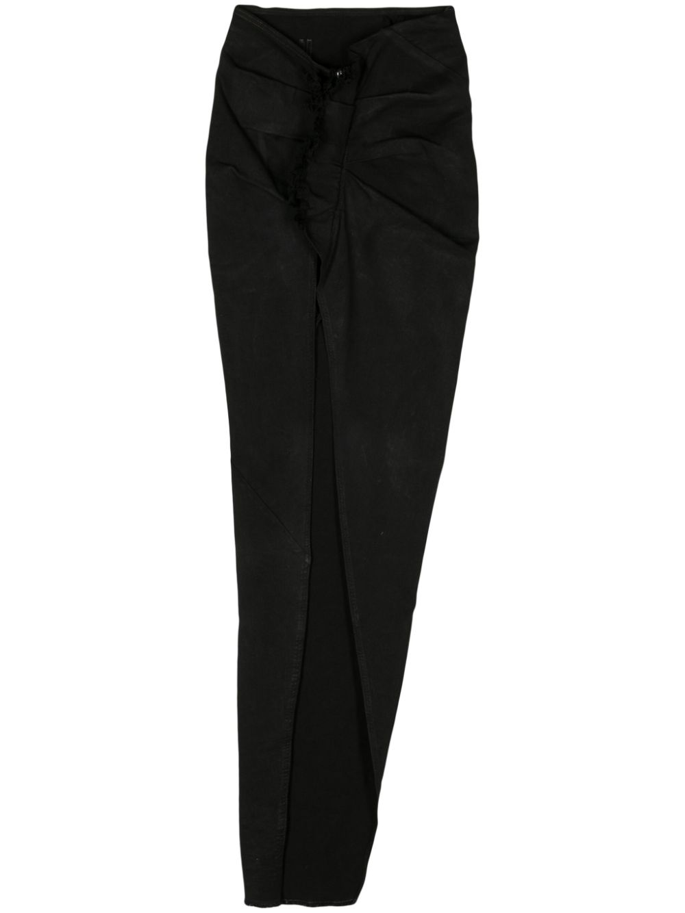 EDFU asymmetric denim skirt - Black