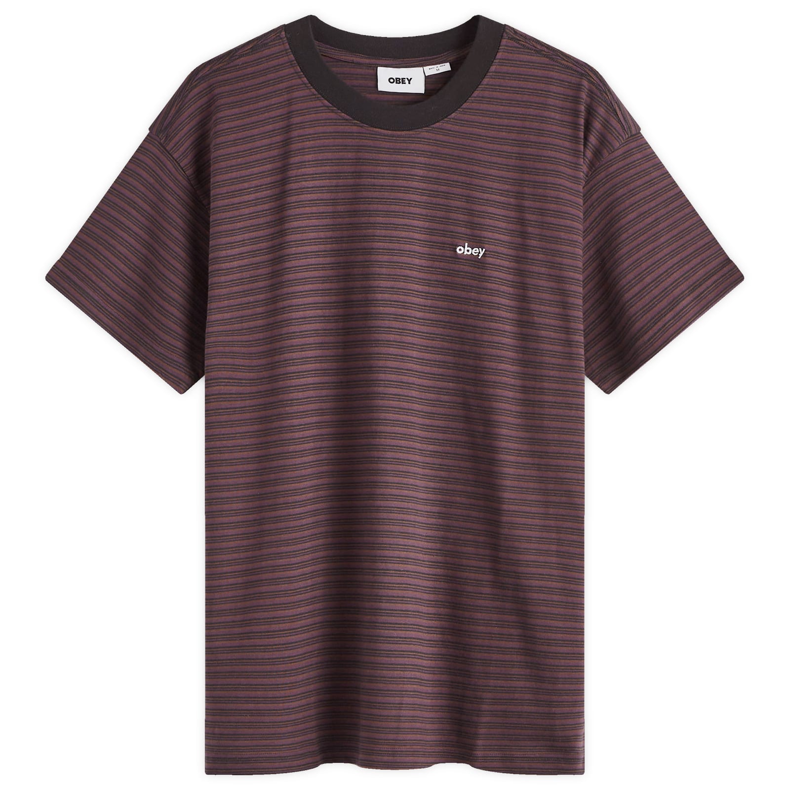 Men's Relocated Stripe T-Shirt in Black Multi